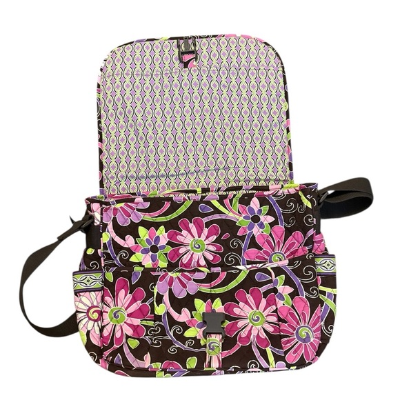 Vera Bradley Messenger Bag in Purple Punch - Picture 2 of 9